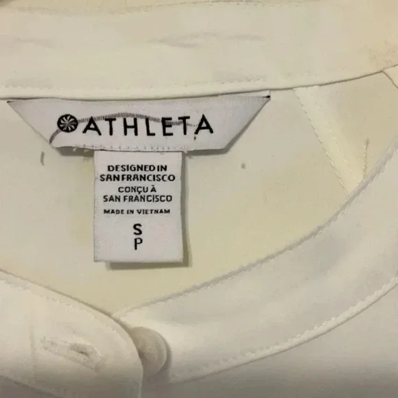 ATHLETA Cinched Waist Long Sleeve Performance Poplin Jacket / MIDI Shirt Dress - Picture 5 of 12